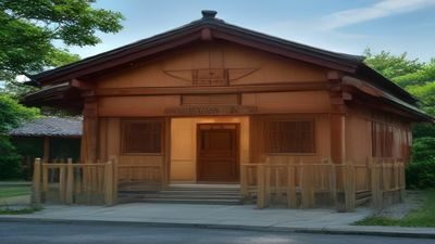行家在云南翡翠原石市场用强光手电透光检验一块表皮粗糙的缅甸翡翠毛料，暖黄灯光氛围，专注神情